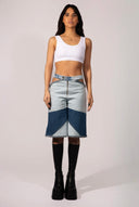 DENIM CERULEAN SHORTS