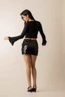 LUMIÈRE SEQUIN MINI SKIRT