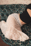 Odette Sheer Lace Midi Skirt