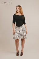 Colette 3/4 Sleeve Boat Neck Top