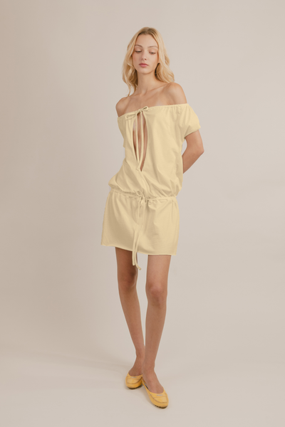 Bardot Keyhole Mini Dress