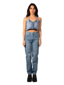 RECYCLED DNM SKY CORSET